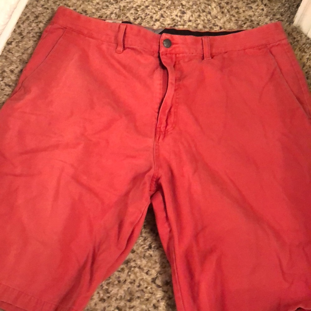 Men’s red/orange shorts
